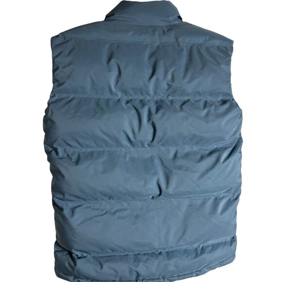 Weekday Dusty Blue Sleeveless Zip Up Layer Puffer Vest Women’s Size XS - Picture 9 of 13